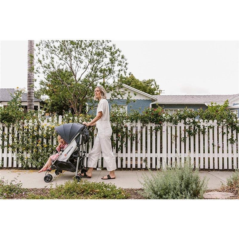Uppababy G-Link 2 Double Stroller, Jordan (Charcoal Mélange/Silver) - Image 9