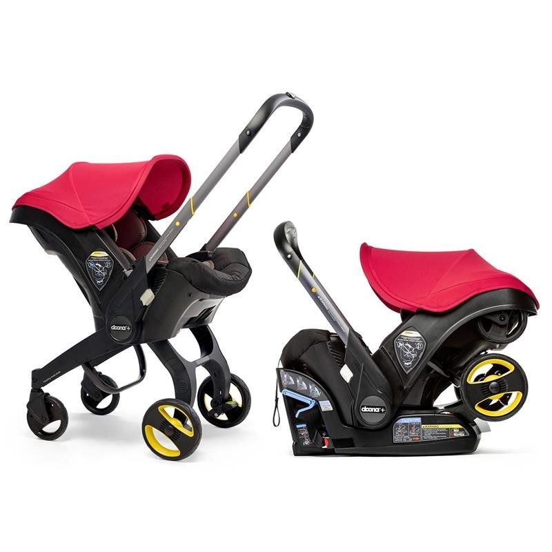 Doona - Infant Car Seat With Base & Stroller, Flame Red
