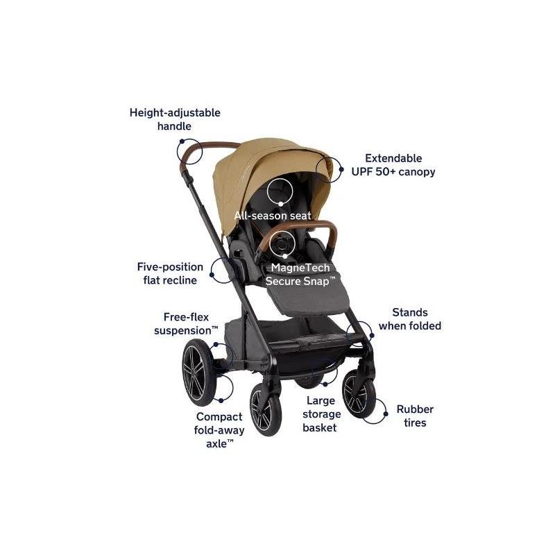Nuna - Mixx Next Stroller With Ring Adapter, Camel - Image 6