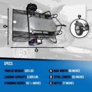 Go! Series Dual Rail Ride-Up Folding Motorcycle Trailer Discounted - Image 6
