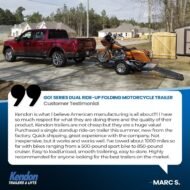 Go! Series Dual Rail Ride-Up Folding Motorcycle Trailer Discounted - Image 5