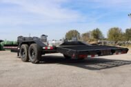 22 Foot Big Tex Heavy Duty with Drive-Over Fender Black Equipment Trailer (14DF-19BK+3KR) - Image 2