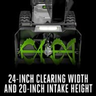 EGO Power+ SNT2416 POWER+ 24 in. Self-Propelled 2-Stage XP Snow Blower with Peak Power™ and 2 x 10.0 Ah Batteries and Dual Port Charger - Image 11
