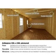 Best barns 12-ft x 20-ft Arlington with Floor Gable Engineered Storage Shed Installation Included - Image 6